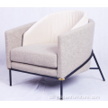 Moderner bequemer Stoff Casual Round Freizeitsofa Stuhl